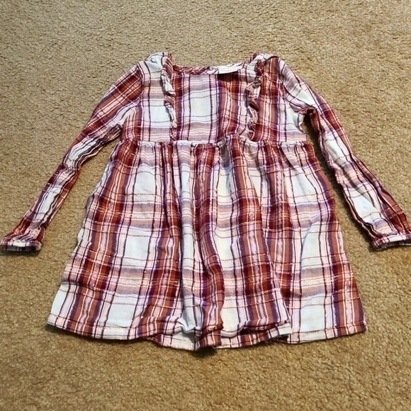 𝅺jumping Beans Girl's Plaid Dress, size 5T - Picture 1 of 5